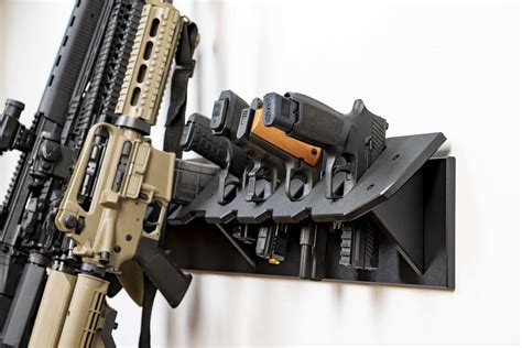 metal frame gun box|long gun wall mounting systems.